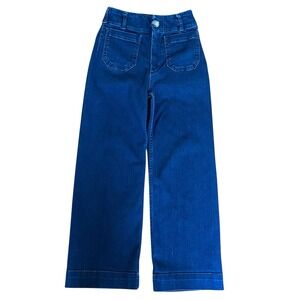 Anthropologie Maeve The Colette High Rise Cropped Wide-Leg Jeans, Size 25